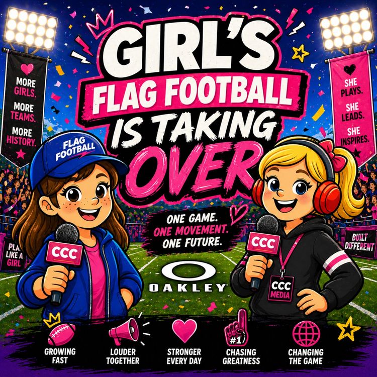cover art for Girl's Flag Football Is Taking Over