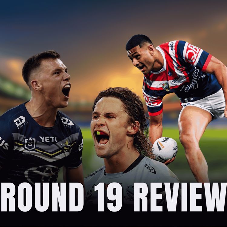 cover art for SHARKS WIN 66-0 & COWBOYS HUGE WIN | NRL Round 19 Review
