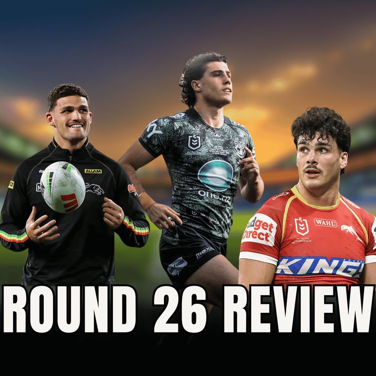 cover art for TOP 8 IS LOCKED IN & JETT CLEARY MAKES NRL DEBUT | NRL Round 26 Review