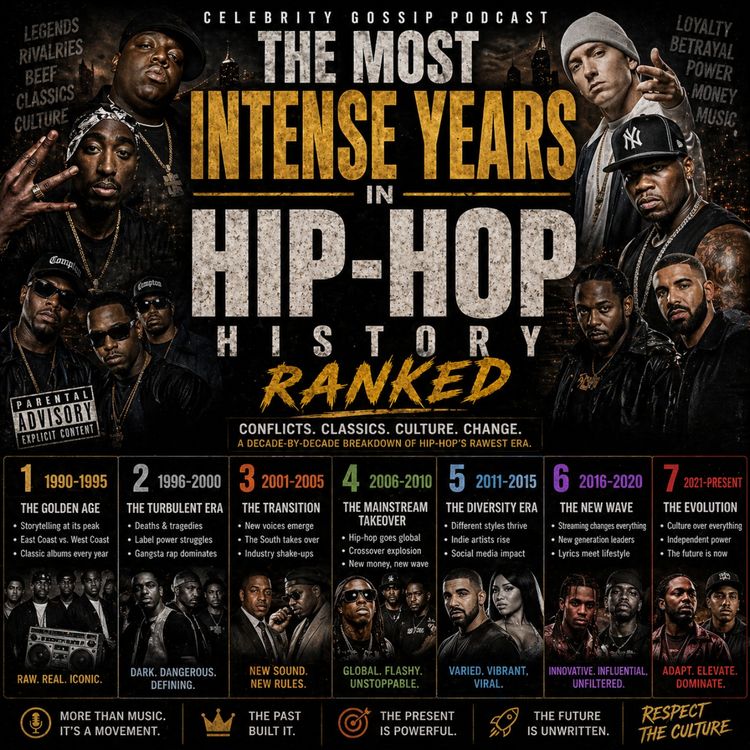 cover art for The Most Intense Years in Hip-Hop History Ranked