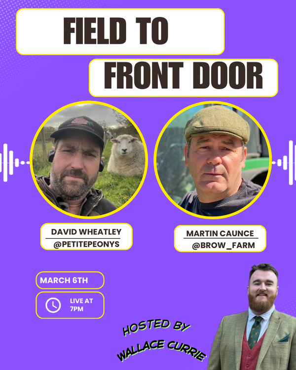 cover art for Field to Front Door – Episode 3 on peonies, the next generation and selling direct