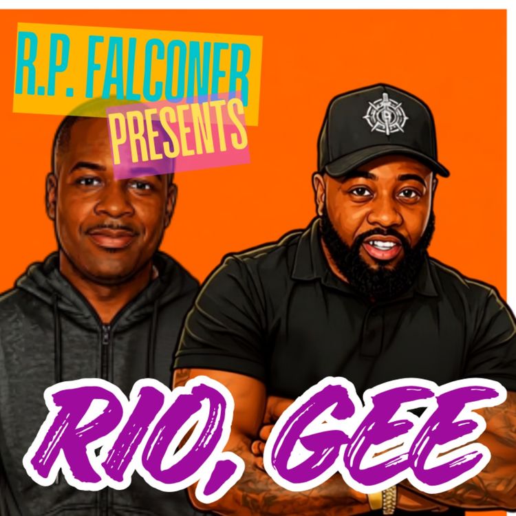cover art for Rio (AKA J Change) & Gee meet R.P. Falconer to discuss Black men's lack of integrity, Europeans in Black spaces, timekeeping, and more!