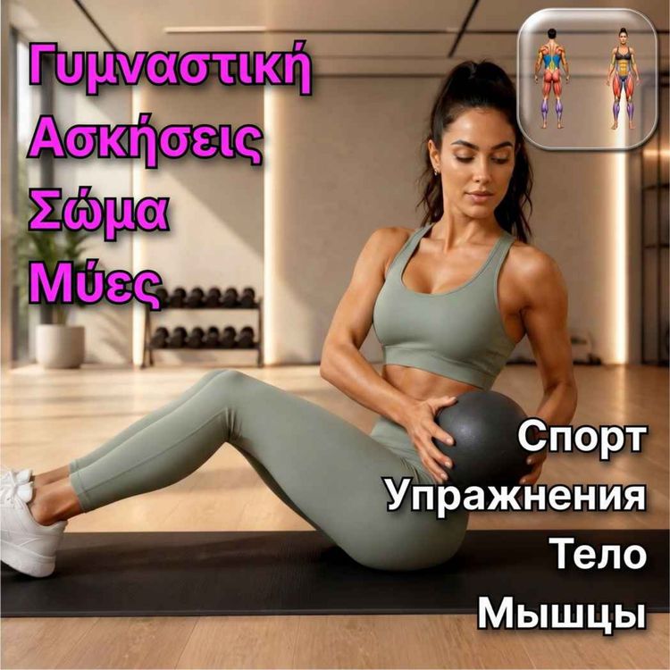 cover art for Спорт и фитнес на греческом языке 💪 Тело, мышцы, упражнения, спортзал + глаголы