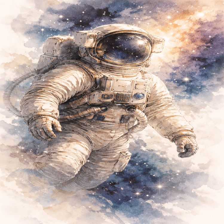 cover art for Om astronauter