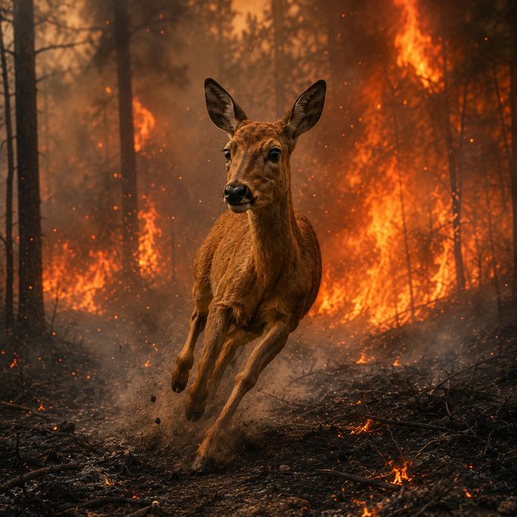cover art for La lutte pour sauver les animaux des feux de forêt