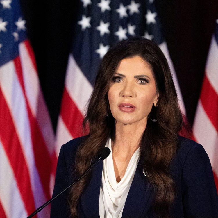 cover art for The Firing of Kristi Noem