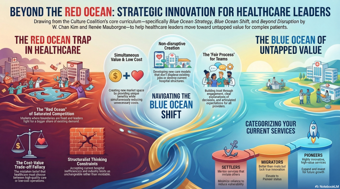 cover art for Blue Ocean vs Red Ocean: Strategic Innovation vs Survival