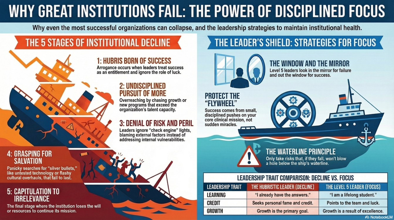 cover art for Why Great Institutions Fall