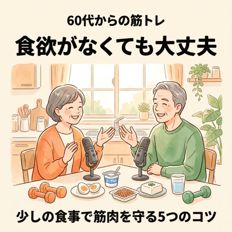 cover art for 【60代からの筋トレ】食欲がなくても大丈夫。少しの食事で筋肉を守る5つのコツ