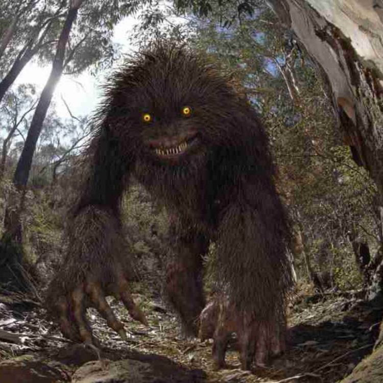 cover art for E235: The Yowie, Australia's Hairy & Scary Humanoid