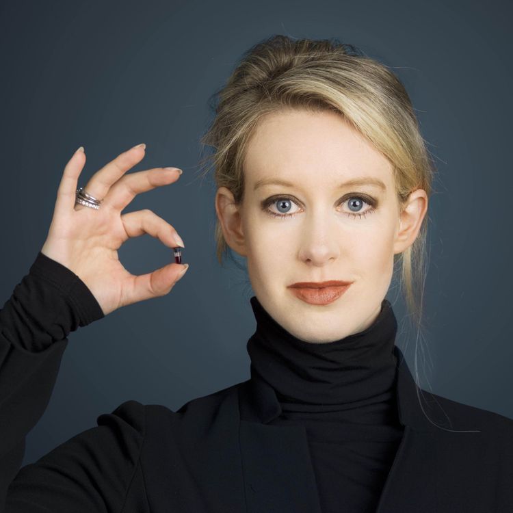 cover art for E248: Elizabeth Holmes with Sooz Kempner