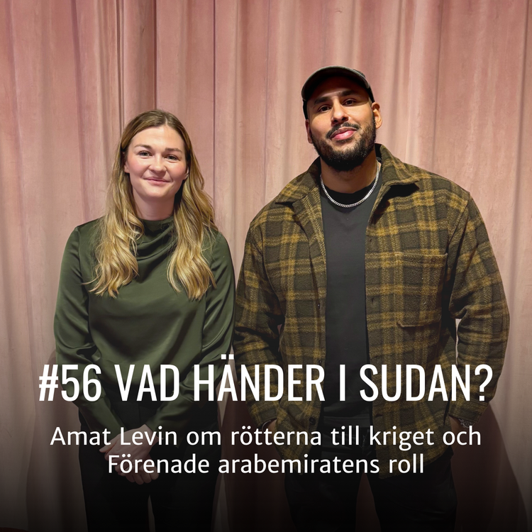 cover art for #56 - VAD HÄNDER I SUDAN? Amat Levin om rötterna till kriget i Sudan och Förenade arabemiratens roll