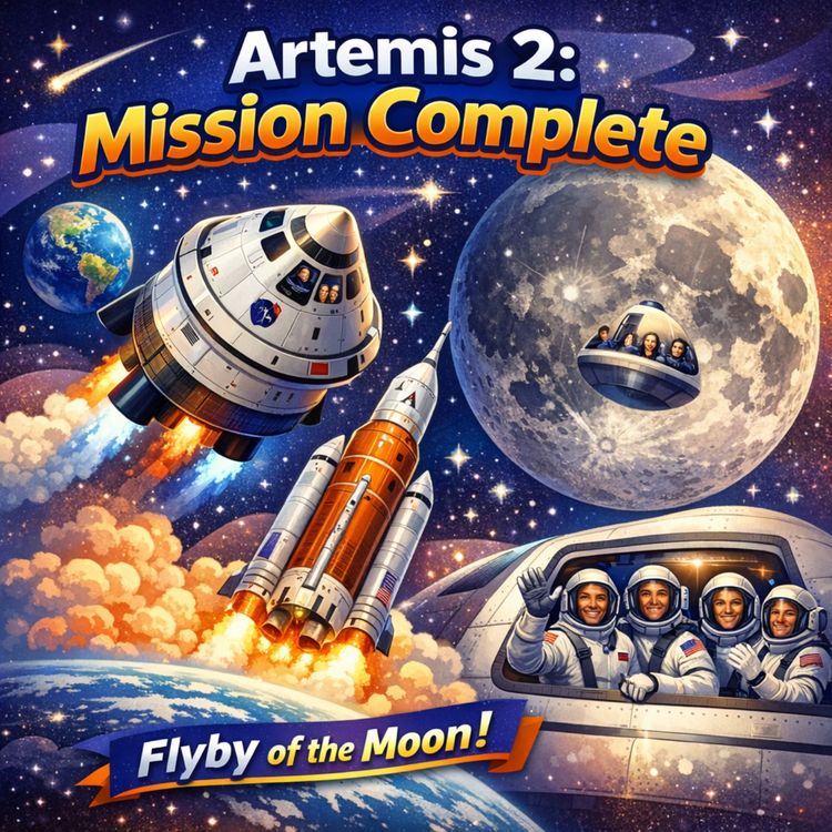cover art for Artemis 2, Mission Complete