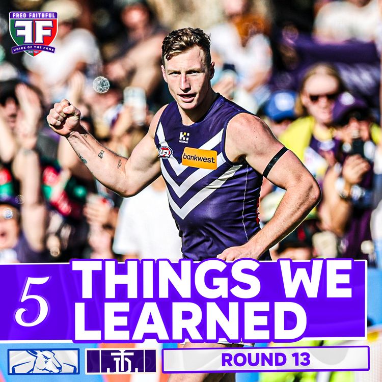 cover art for 5 THINGS WE LEARNED from North Melbourne v Fremantle | AFL Round 13 2026