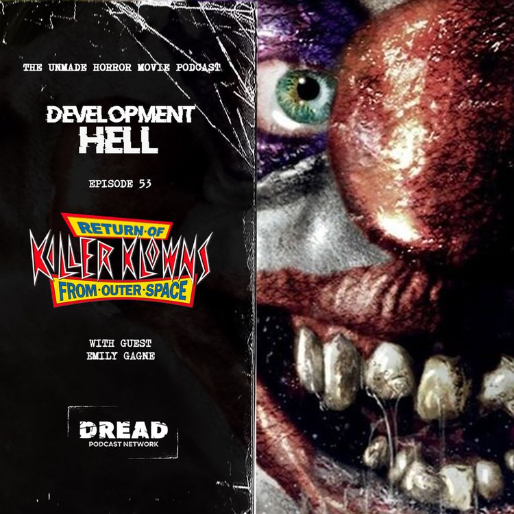 cover art for RETURN OF KILLER KLOWNS FROM OUTER SPACE (with Emily Gagne)