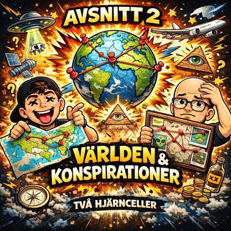 cover art for Konspirationsteorier och vilken är världens längsta flod