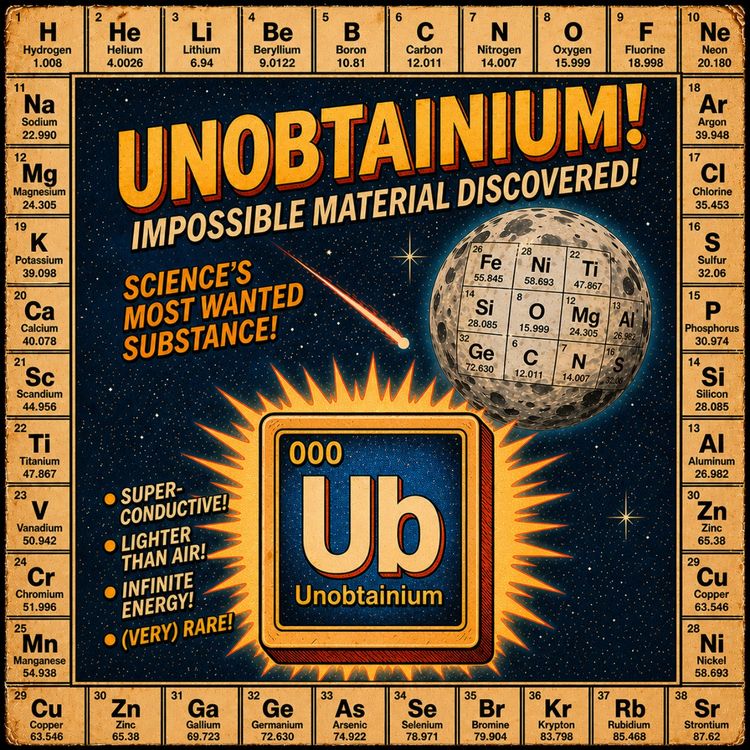 cover art for Unobtainium Podcast Trailer