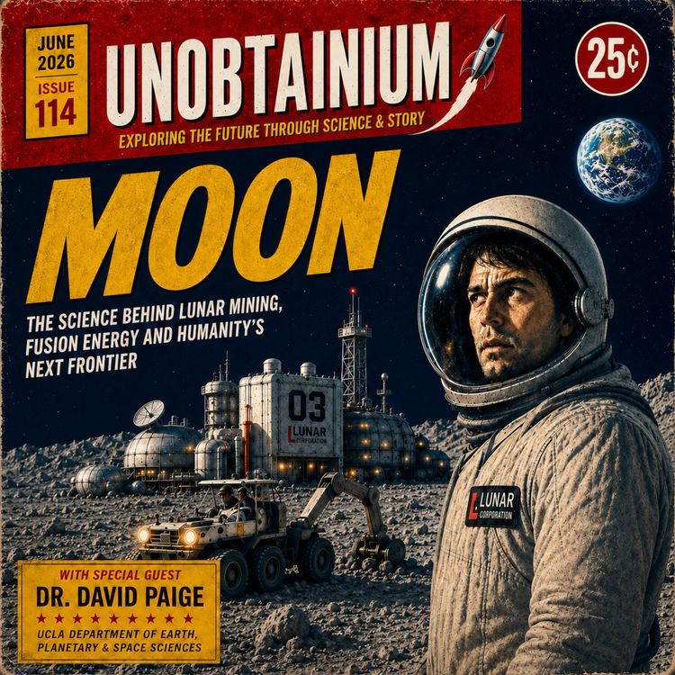 cover art for Mining on the Moon? Explore the possibilities of Fusion Using Helium-3, a New AI Computer in Space, and the Ethics of Reaching Humanity's Next Frontier with Lunar Expert Dave Paige