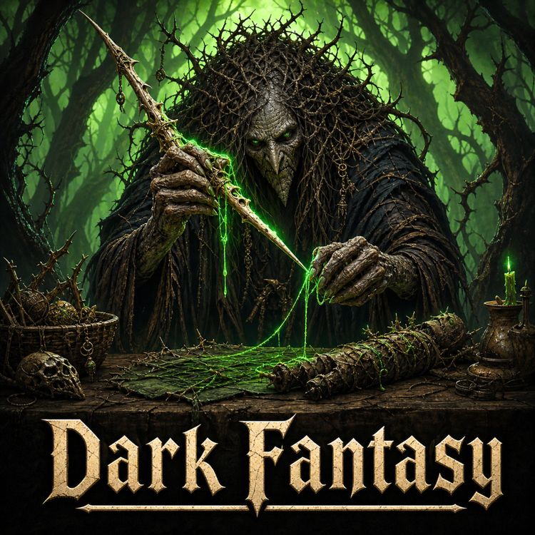 cover art for The Wood-Witch: A Village’s Living Nightmare | Dark Fantasy
