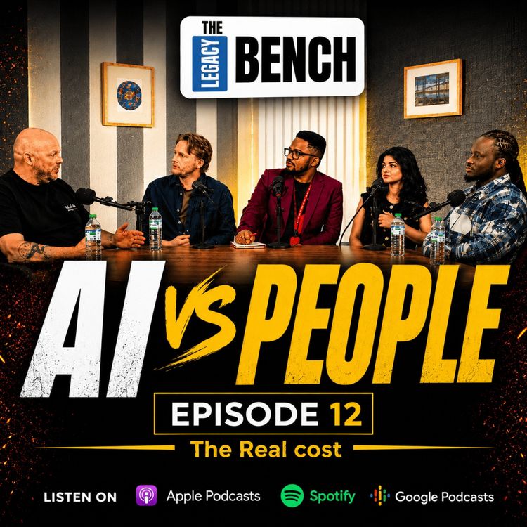 cover art for AI Hype vs Reality - Founders on Business, Leadership & the Future of AI | Legacy Bench Ep. 12