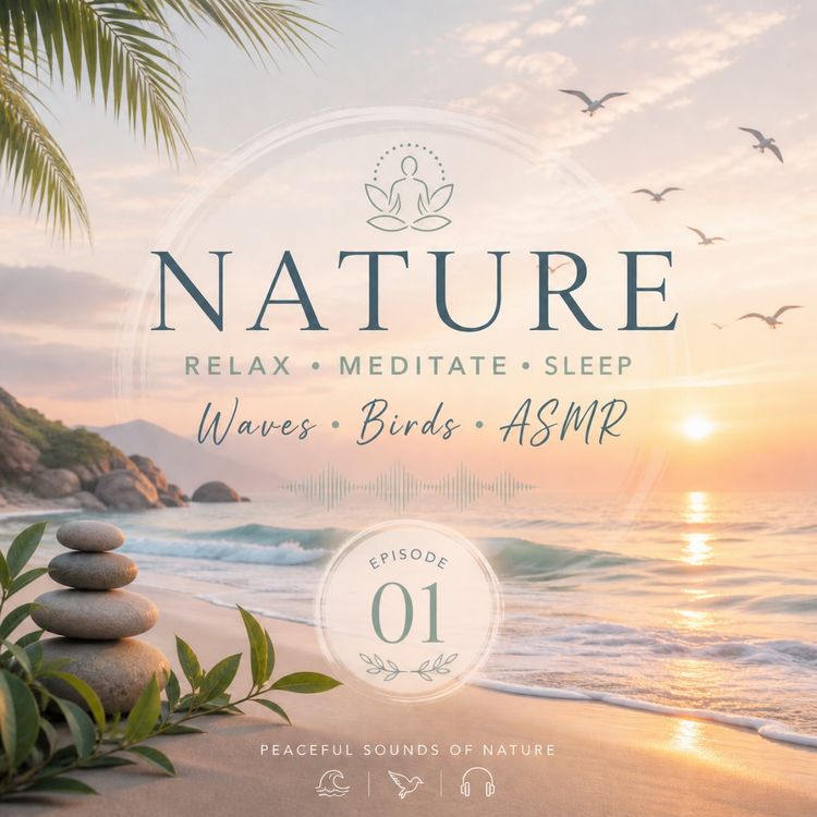 cover art for 45 Min Ocean Waves & Birds 🌙 Deep Sleep Nature Sounds