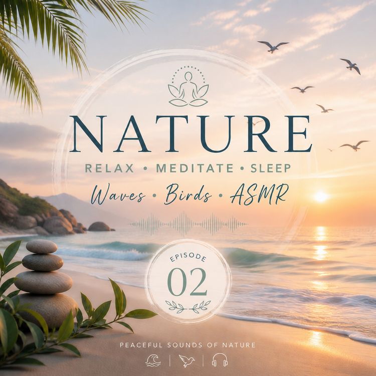 cover art for Deep Sleep Beach Waves | Peaceful Night Ocean Ambience (No talking)