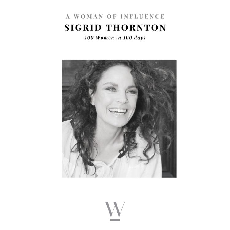 cover art for 52/100 DAYS (ish). Sigrid Thornton. Stay in the moment