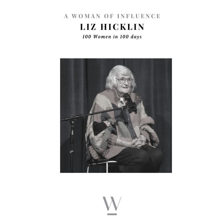 cover art for 61/100 DAYS (ish) Liz Hicklin. The 92 year old comedian.