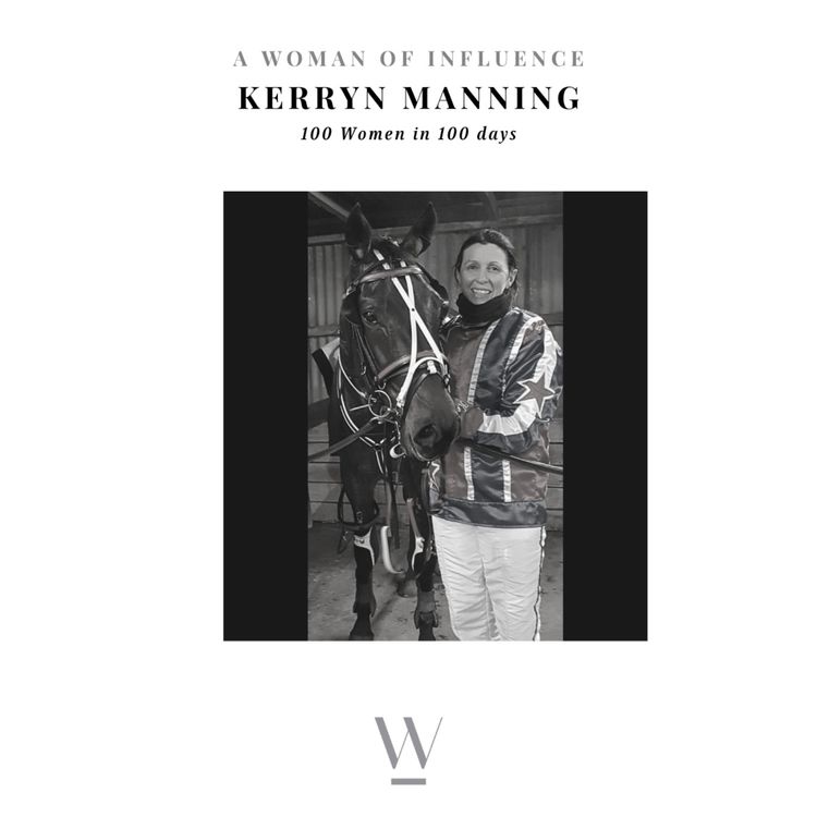 cover art for 73/100 DAYS (ish). KERRYN MANNING AM.  A trailblazer for women in harness racing