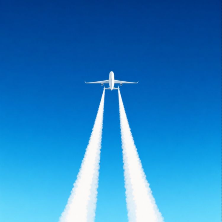 cover art for Pourquoi les avions laissent-ils des traînées blanches dans le ciel ?