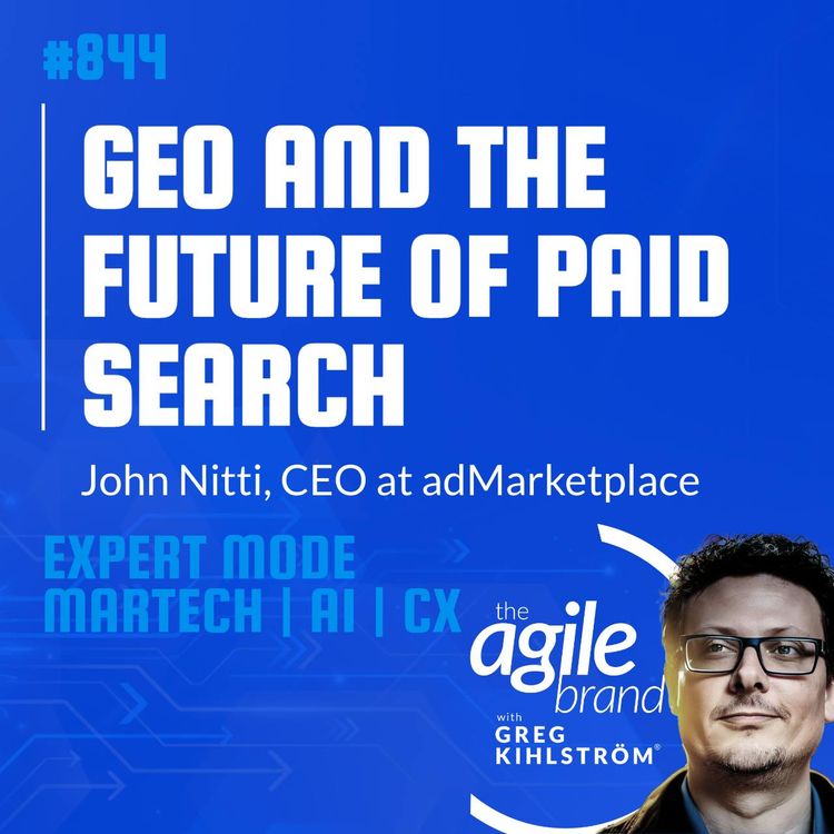 cover art for #844: adMarketplace's John Nitti on GEO and the future of paid search