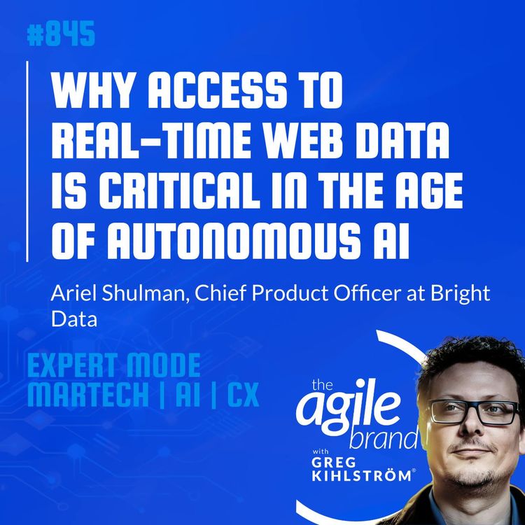 cover art for #845: Bright Data Chief Product Officer Ariel Shulman on why access to real-time web data is critical in the age of autonomous AI