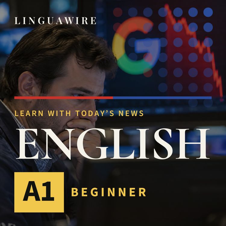 cover art for A1 English News | Alphabet Suffers Its Biggest One-Day Share Drop