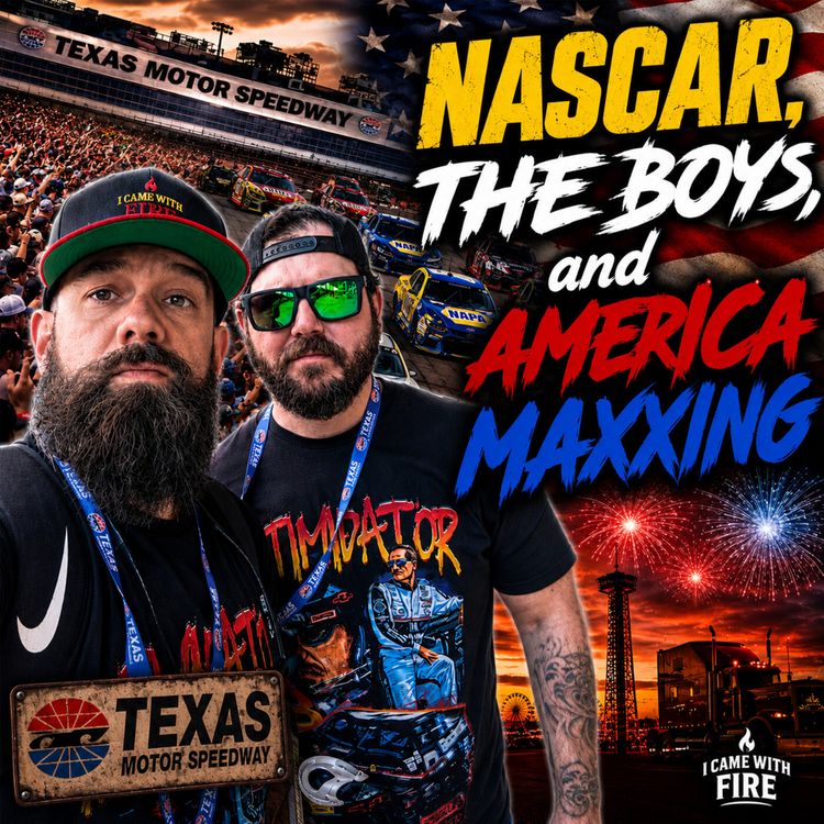cover art for NASCAR, THE BOYS, AND AMERICA MAXXING