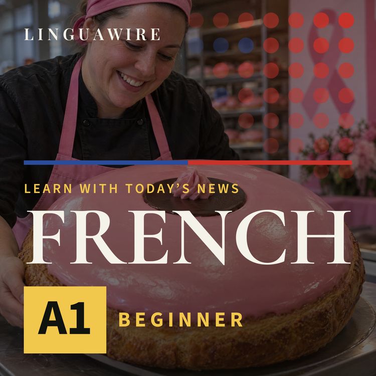 cover art for A1 French News | Why Neuchâtel Baked a Giant Pink Pastry