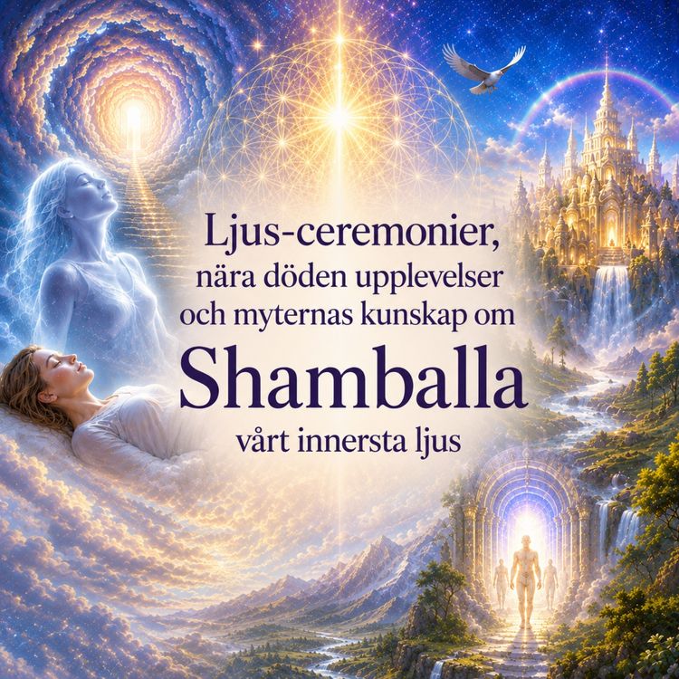 cover art for #15 Ljus-ceremonier, nära döden upplevelser och myternas kunskap om Shamballa vårt innersta ljus