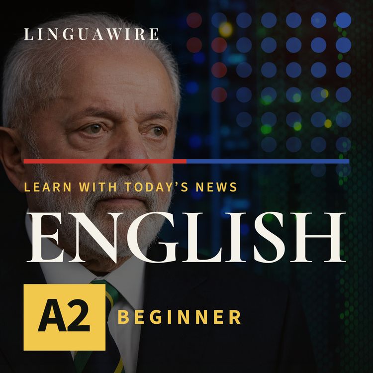 cover art for A2 English News | Brazil's Big AI Bet Faces US-China Balancing Act