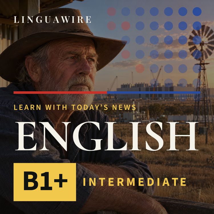 cover art for B1 English News | Anthropic's $31 Billion AI Datacentre Faces Local Resistance