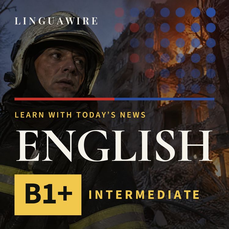 cover art for B1 English News | Kyiv Missile Attack Injures Six as Peace Talks Near