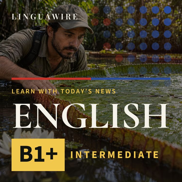 cover art for B1 English News | A Giant Waterlily Hidden in Colombia Faces Extinction