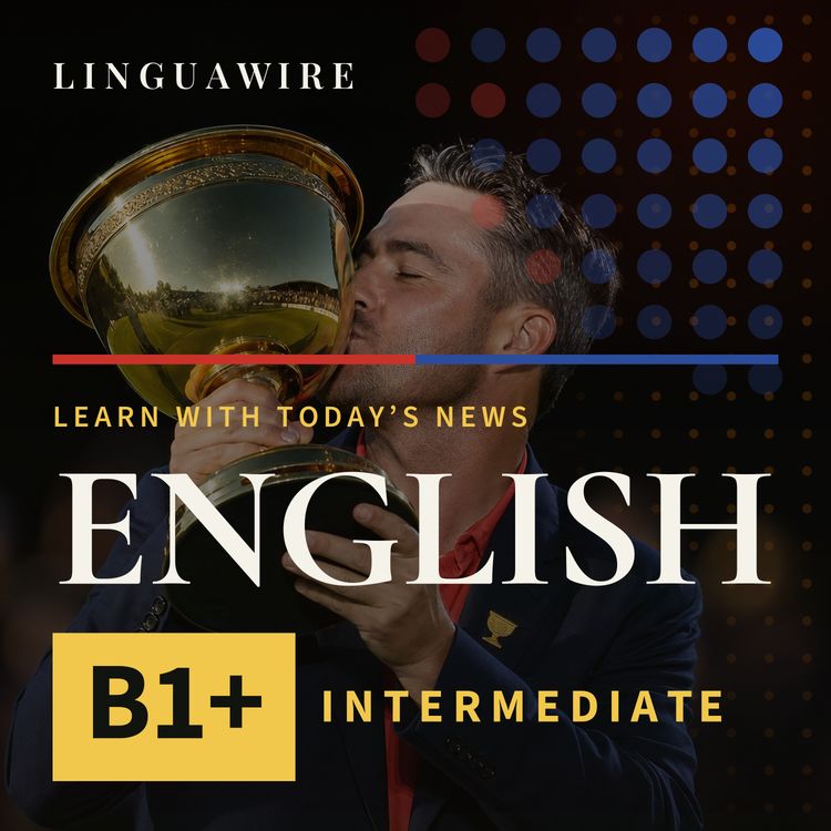cover art for B1 English News | US Wins Its 11th Presidents Cup After Comeback