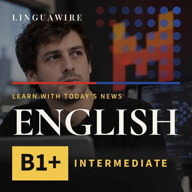 cover art for B1 English News | Mistral's 1 Trillion-Parameter Model Challenges Big AI