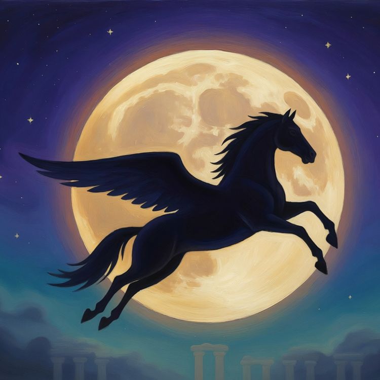 cover art for 64. 4 horas de mitos griegos: El cántaro maravilloso, Pegaso y Belerofonte, el rey Midas, Hércules y Perseo y Medusa | Nathaniel Hawthorne | Mitos para dormir