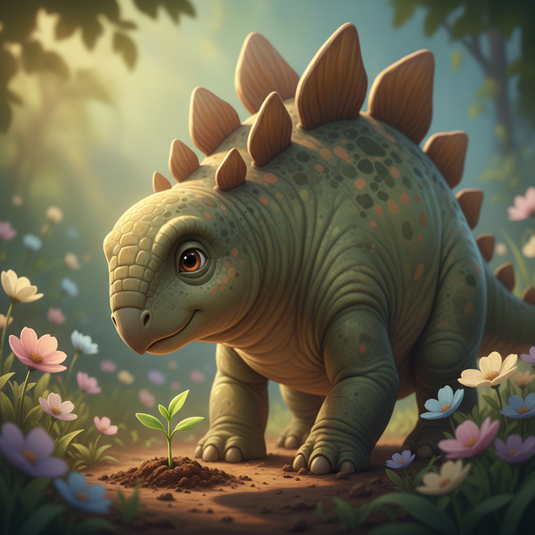 cover art for Dino-drömmar — Ep. 3: Stegosaurus planterar en trädgård