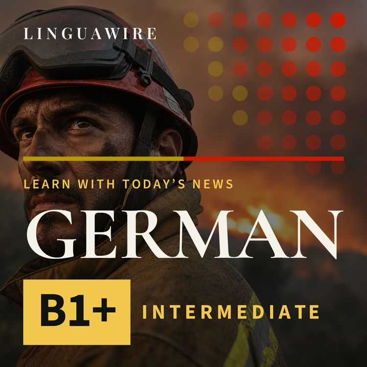 cover art for B1 German News | Can Salamina Survive the Twin Fires?