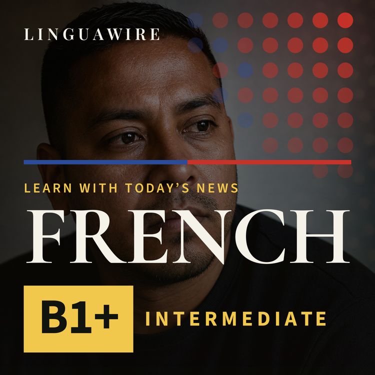 cover art for B1 French News | Venezuelan Father Sent Far From His Family