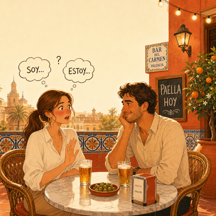 cover art for How to Use SER and ESTAR in Spanish (¿Soy aburrido o estoy aburrido?) [A2-B1]