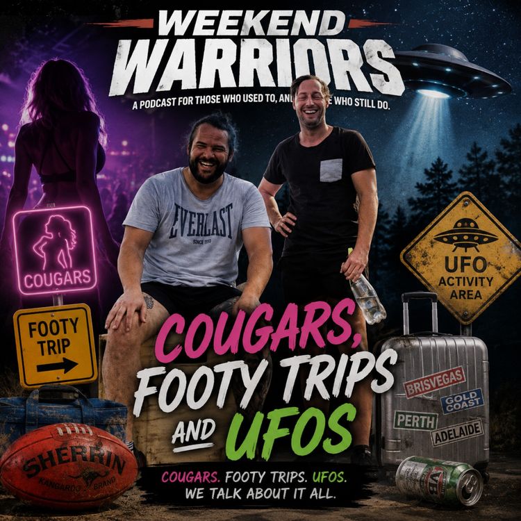 cover art for Cougars, Footy Trips & UFO's | Episode 10