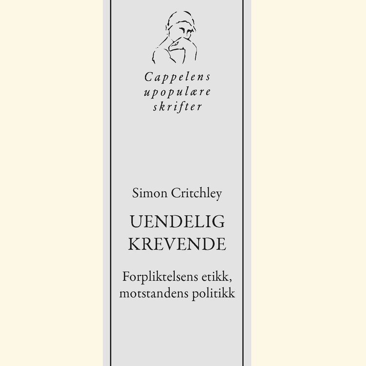cover art for Simon Critchley - Uendelig krevende