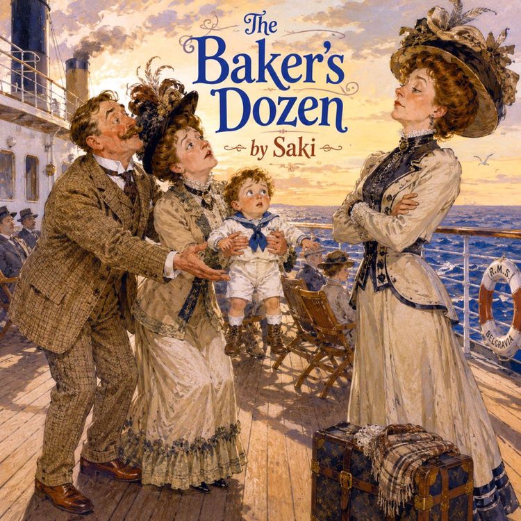 cover art for The Baker's Dozen — A Humorous Playlet by Saki